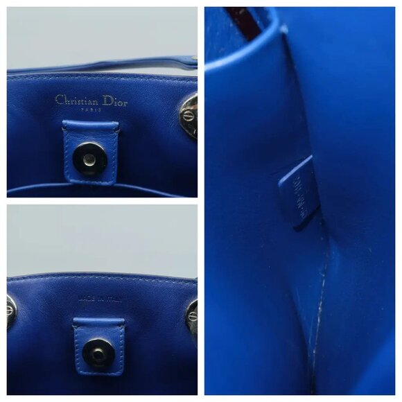 CHRISTIAN DIOR DIORISSIMO MULTICOLOR CALFSKIN+PYTHON SKIN-MEDIUM-100% AUTHENTIC! - Picture 9 of 13